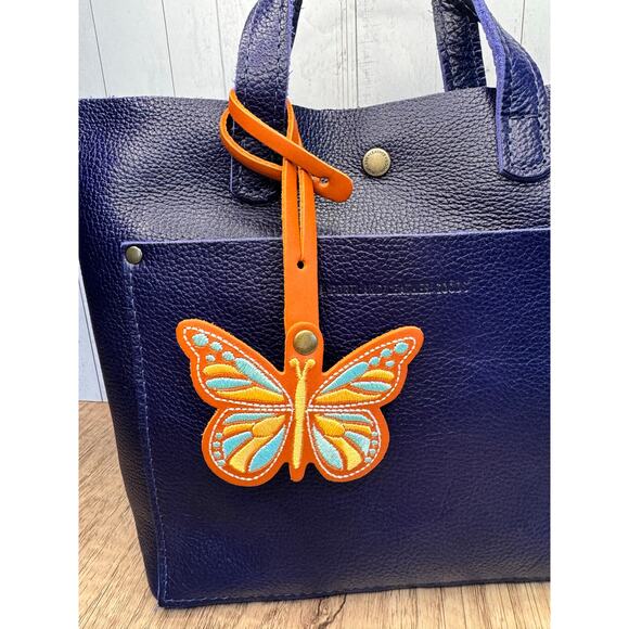 Portland Leather Butterfly Charm Orange Butterfly Monarca Charm CLOWNFISH - Picture 3 of 6